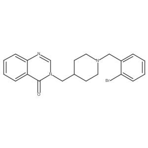 3-({1-[(2-Bromophenyl)methyl]piperidin-4-yl}methyl)-3,4-dihydroquinazolin-4-one结构式