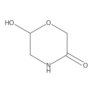6-Hydroxymorpholin-3-one Structure