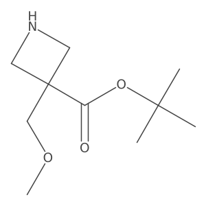 Tert-butyl 3-(methoxymethyl)azetidine-3-carboxylate Structure