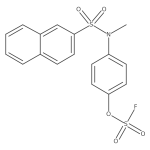 2-[(4-Fluorosulfonyloxyphenyl)-methylsulfamoyl]naphthalene结构式