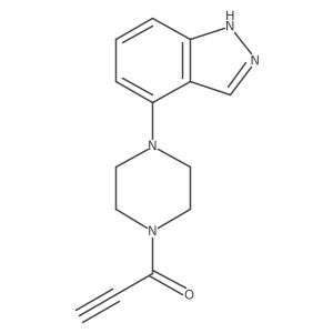 1-[4-(1H-Indazol-4-yl)piperazin-1-yl]prop-2-yn-1-one结构式