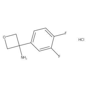 3-(3,4-Difluorophenyl)oxetan-3-amine hydrochloride结构式