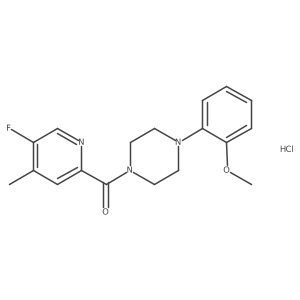 1-(5-Fluoro-4-methylpyridine-2-carbonyl)-4-(2-methoxyphenyl)piperazine hydrochloride Structure