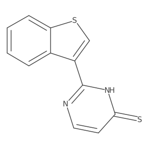 2-(1-Benzothiophen-3-yl)-3,4-dihydropyrimidine-4-thione Structure