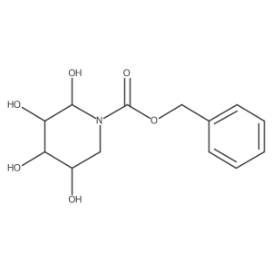Benzyl (3R,4S,5S)-2,3,4,5-tetrahydroxypiperidine-1-carboxylate结构式