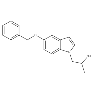 1-(5-(Benzyloxy)-1H-indol-1-yl)propan-2-ol结构式
