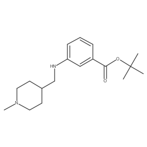 Tert-butyl 3-{[(1-methylpiperidin-4-yl)methyl]amino}benzoate Structure