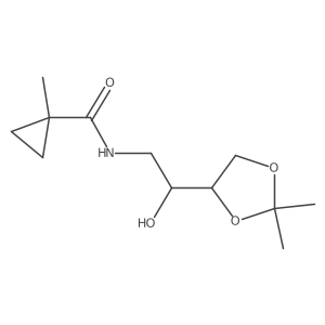 N-[2-(2,2-dimethyl-1,3-dioxolan-4-yl)-2-hydroxyethyl]-1-methylcyclopropane-1-carboxamide Structure