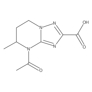 4-acetyl-5-methyl-4H,5H,6H,7H-[1,2,4]triazolo[1,5-a]pyrimidine-2-carboxylic acid Structure