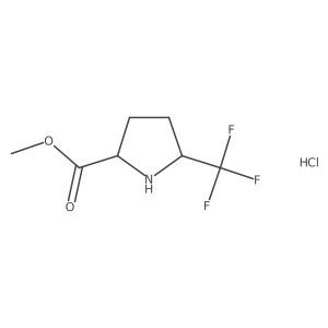 Methyl 5-(trifluoromethyl)pyrrolidine-2-carboxylate hcl Structure