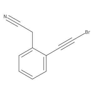 2-(2-(Bromoethynyl)phenyl)acetonitrile结构式