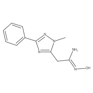 N'-hydroxy-2-(1-methyl-3-phenyl-1H-1,2,4-triazol-5-yl)ethanimidamide Structure