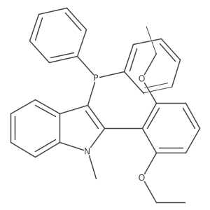 2-(2,6-Diethoxyphenyl)-3-(diphenylphosphino)-1-methyl-1H-indole结构式
