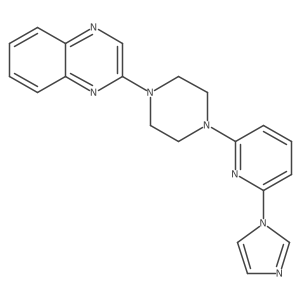 2-{4-[6-(1H-imidazol-1-yl)pyridin-2-yl]piperazin-1-yl}quinoxaline Structure