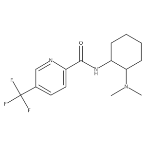 N-[(1S,2S)-2-(Dimethylamino)cyclohexyl]-5-(trifluoromethyl)-2-pyridinecarboxamide结构式