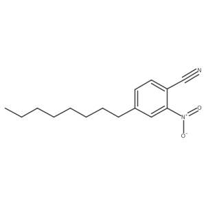 2-Nitro-4-octylbenzonitrile Structure