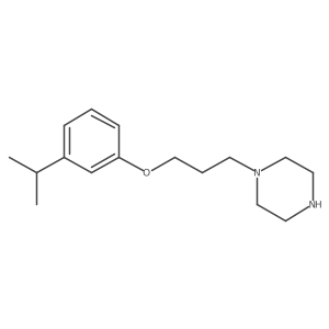 1-[3-[3-(1-Methylethyl)phenoxy]propyl]piperazine结构式