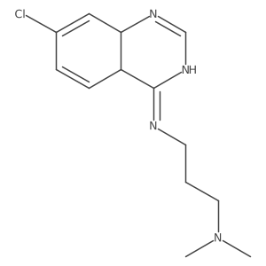 N~1~-(7-chloro-4a,8a-dihydro-4-quinazolinyl)-N~3~,N~3~-dimethyl-1,3-propanediamine结构式