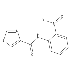 N-(2-nitrophenyl)-1,3-thiazole-4-carboxamide结构式