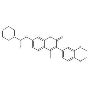 3-(3,4-dimethoxyphenyl)-4-methyl-2-oxo-2H-chromen-7-yl morpholine-4-carboxylate Structure