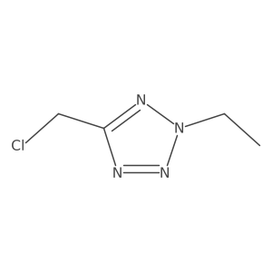 5-(chloromethyl)-2-ethyl-2H-tetrazole结构式