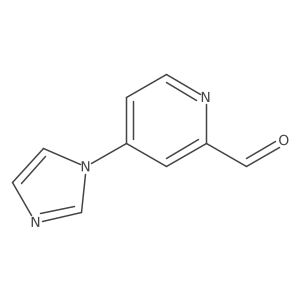 4-Imidazol-1-ylpyridine-2-carbaldehyde结构式