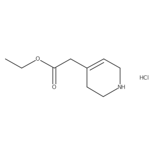 Ethyl 2-(1,2,3,6-tetrahydropyridin-4-yl)acetate hydrochloride Structure