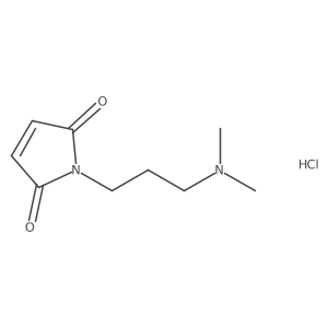 1-[3-(dimethylamino)propyl]-2,5-dihydro-1H-pyrrole-2,5-dione hydrochloride结构式