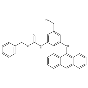 Phenylmethyl N-[3-(9-acridinylamino)-5-(hydroxymethyl)phenyl]carbamate Structure