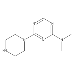 Dimethyl-(4-piperazin-1-yl-[1,3,5]triazin-2-yl)-amine结构式