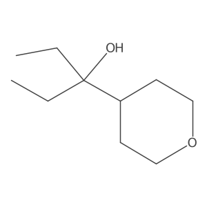 3-(Tetrahydro-2H-pyran-4-yl)pentan-3-ol结构式