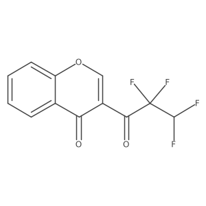 3-(2,2,3,3-Tetrafluoropropanoyl)chromen-4-one Structure