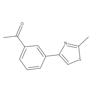 1-[3-(2-Methyl-4-thiazolyl)phenyl]ethanone Structure