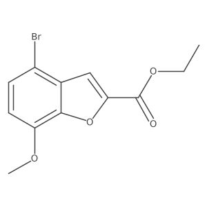 Ethyl 4-bromo-7-methoxybenzofuran-2-carboxylate Structure