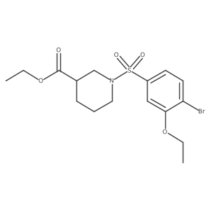 Ethyl 1-(4-bromo-3-ethoxybenzenesulfonyl)piperidine-3-carboxylate Structure