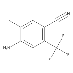 4-Amino-5-methyl-2-(trifluoromethyl)benzonitrile Structure