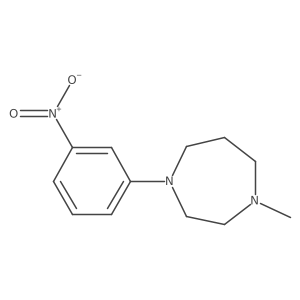 4-Methyl-1-(3-nitrophenyl)-homopiperazine Structure