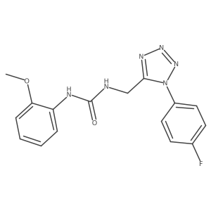1-((1-(4-fluorophenyl)-1H-tetrazol-5-yl)methyl)-3-(2-methoxyphenyl)urea Structure