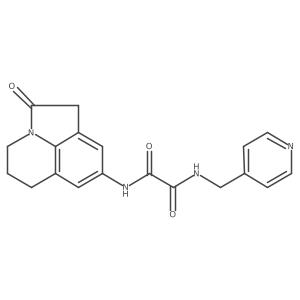 N1-(2-oxo-2,4,5,6-tetrahydro-1H-pyrrolo[3,2,1-ij]quinolin-8-yl)-N2-(pyridin-4-ylmethyl)oxalamide结构式