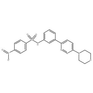 N-(3-(6-morpholinopyridazin-3-yl)phenyl)-4-nitrobenzenesulfonamide结构式