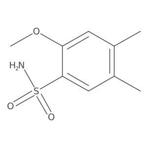 2-Methoxy-4,5-dimethylbenzenesulfonamide Structure