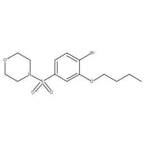 CCCCOc1cc(S(=O)(=O)N2CCOCC2)ccc1Br结构式