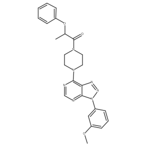 1-(4-(3-(3-methoxyphenyl)-3H-[1,2,3]triazolo[4,5-d]pyrimidin-7-yl)piperazin-1-yl)-2-phenoxypropan-1-one Structure