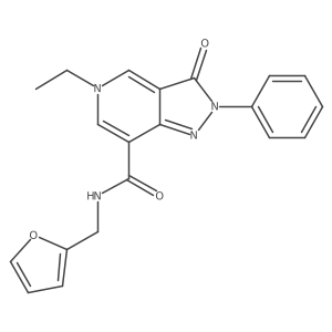5-ethyl-N-(furan-2-ylmethyl)-3-oxo-2-phenyl-3,5-dihydro-2H-pyrazolo[4,3-c]pyridine-7-carboxamide Structure