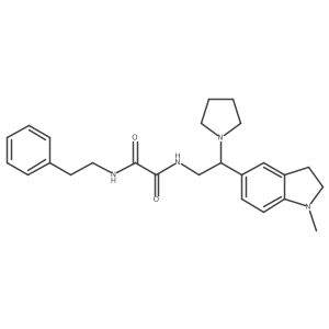 N1-(2-(1-methylindolin-5-yl)-2-(pyrrolidin-1-yl)ethyl)-N2-phenethyloxalamide Structure