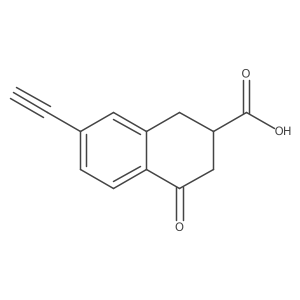 7-Ethynyl-4-oxo-1,2,3,4-tetrahydronaphthalene-2-carboxylic acid Structure