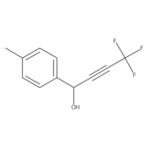 4,4,4-Trifluoro-1-(4-methylphenyl)but-2-yn-1-ol结构式