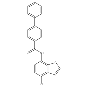 N-(4-chloro-1,3-benzothiazol-7-yl)-[1,1'-biphenyl]-4-carboxamide结构式