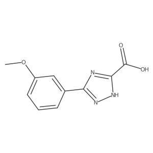 5-(3-Methoxyphenyl)-4H-1,2,4-triazole-3-carboxylic acid结构式