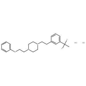1-[3-(Trifluoromethyl)phenethyl]-4-(2-phenoxyethyl)piperazine dihydrochloride结构式